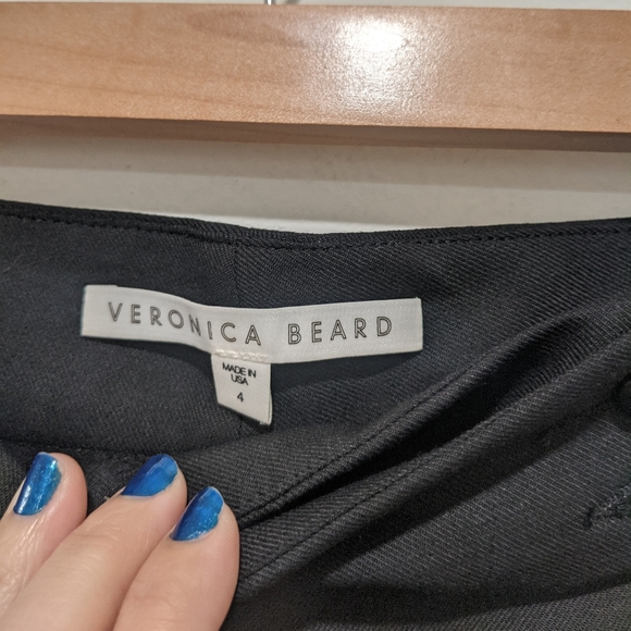 Veronica Beard Black Virgin Wool Pants - Picture 3 of 12